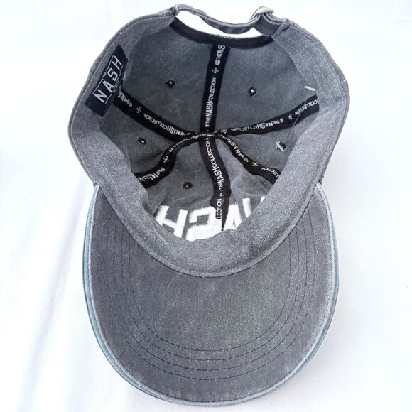 The NASH Collection Nashville Tennessee Gray Strapback Baseball Cap Hat NWT - Picture 8 of 8